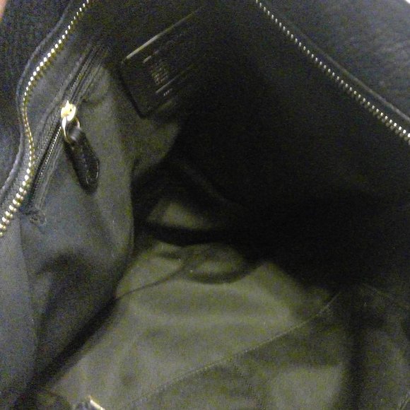 Coach Black Leather Carryall - Picture 2 of 7